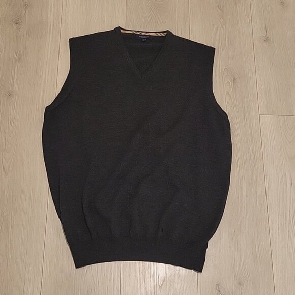 Burberry Extra Fine Merino Wool Vest - Picture 1 of 5